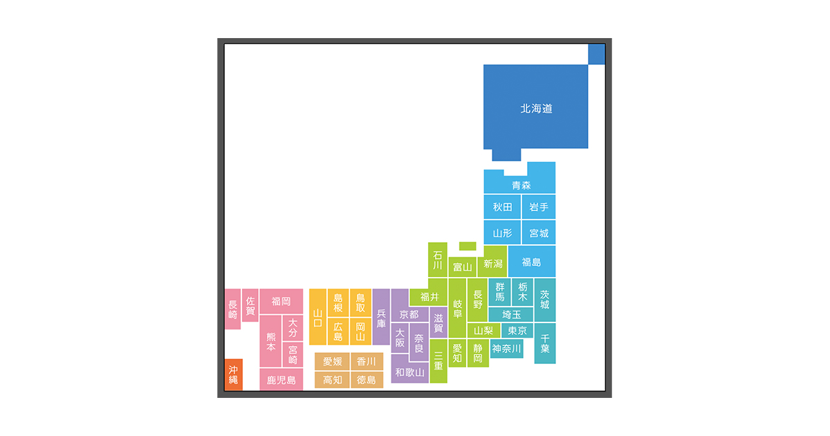 日本地図を都道府県別にページ内リンクさせる webcreate 葛飾区でフリーランスのweb制作を行っています